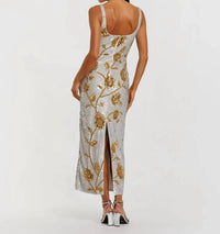 Mac Duggal - Floral Midi Dress