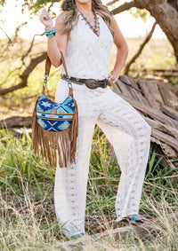 Sts Ranchwear - Mojave Sky Nellie Serape Fringe Shoulder Bag