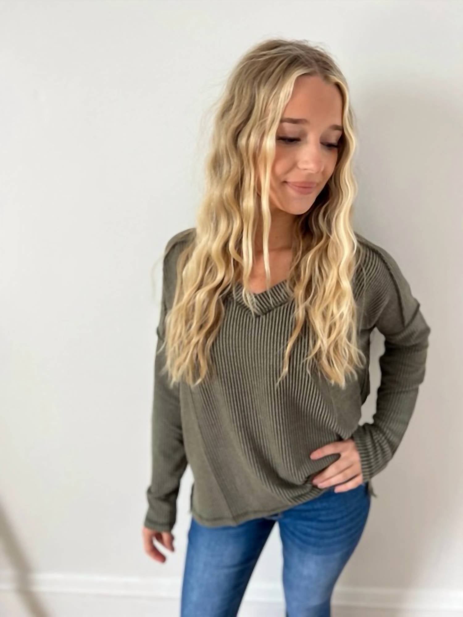 Zenana - Khloe V-neck Top