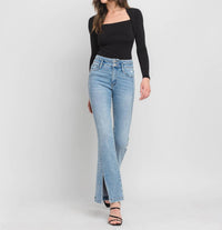 Flying Monkey - Cora High Rise Split Hem Jeans
