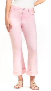 1822 Denim - High Rise Cuffed Demi Boot Cut Jeans