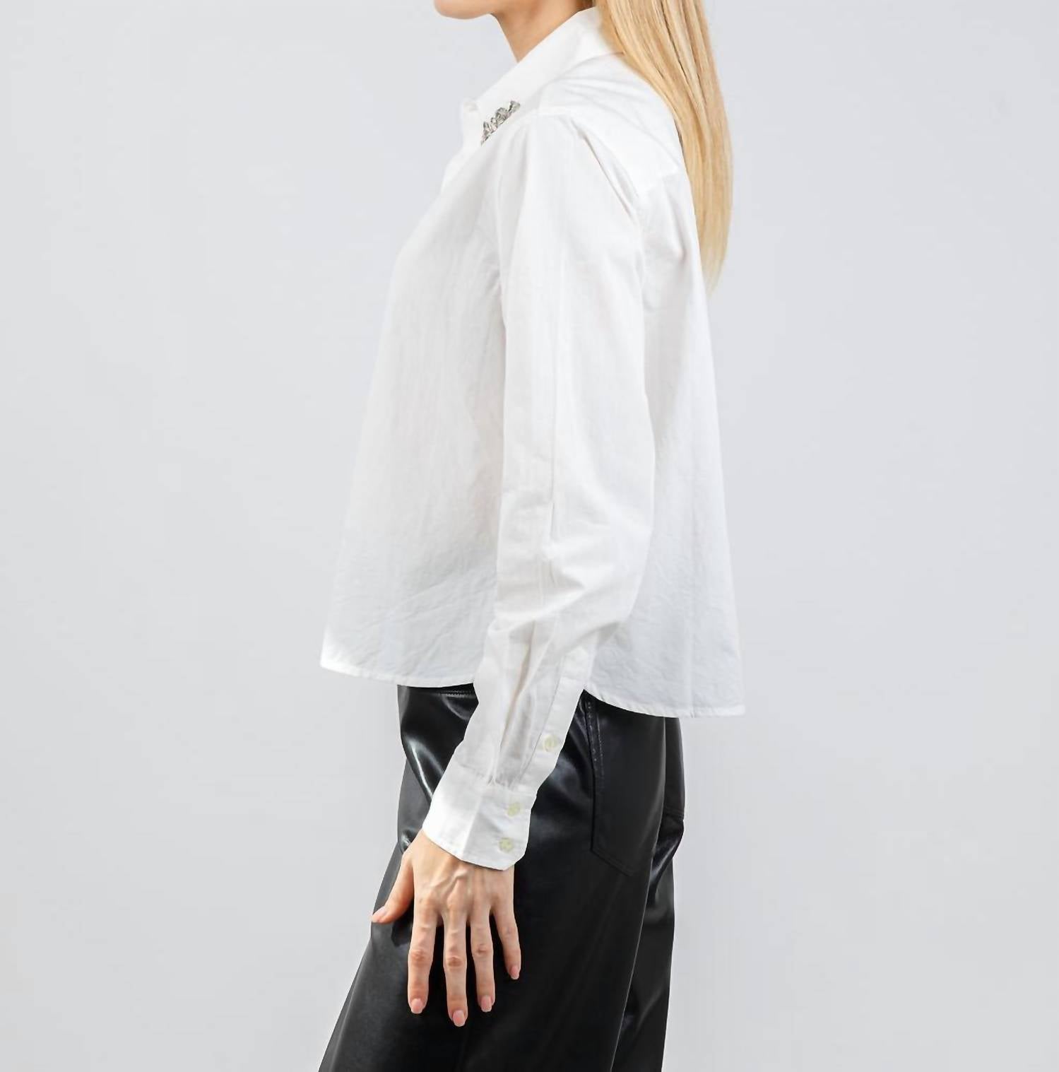 Mother - Honor Crystal Collar Shirt