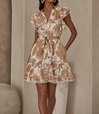 Sugarlips - Nadya Floral Erin’s Ruffle Mini Dress
