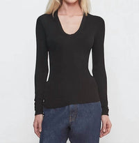 Enza Costa - Rib Bold Longsleeve U Top