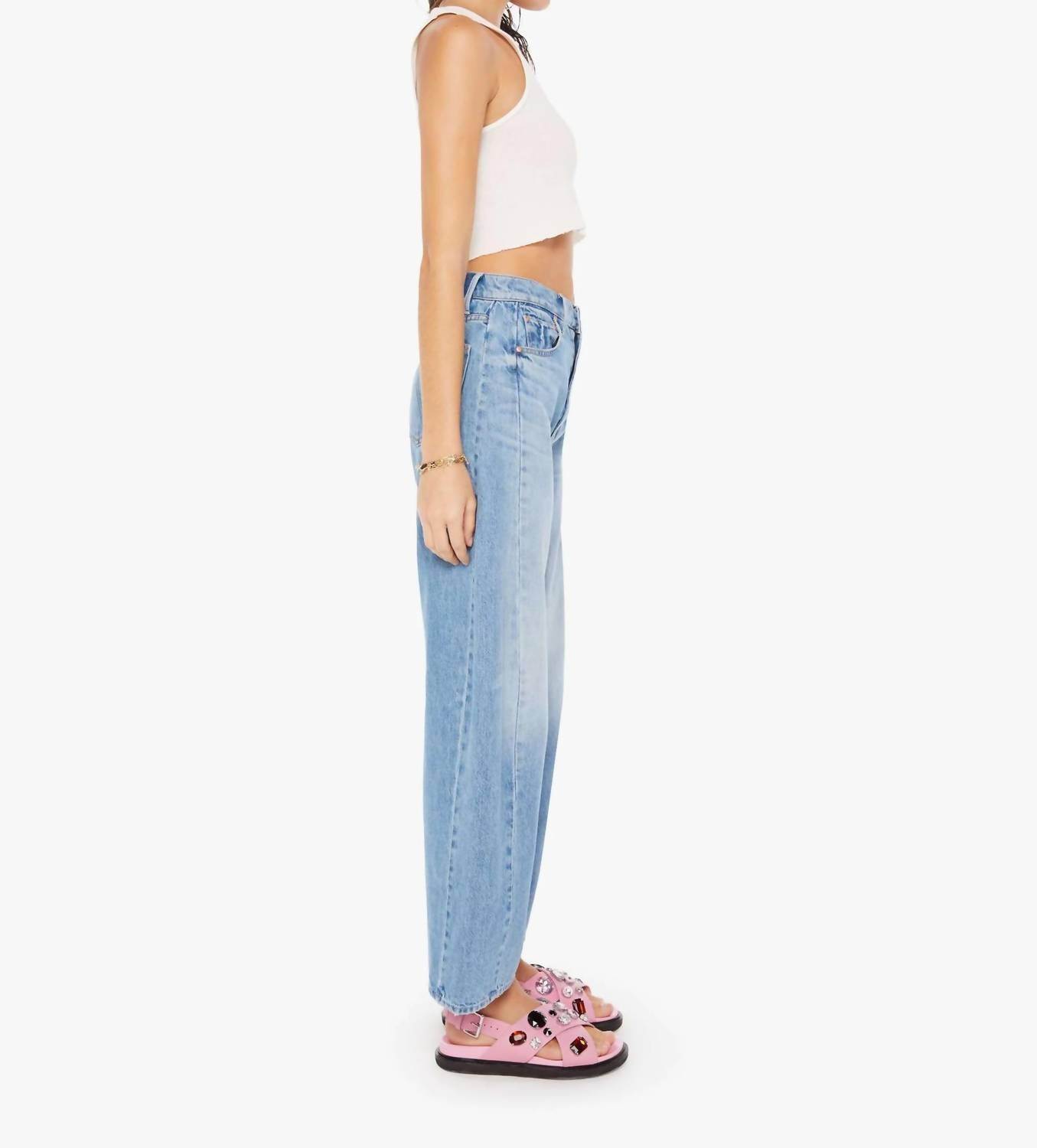 Mother - Half Pipe Flood High Rise Jeans