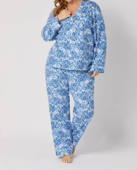 Bedhead Pjs - Long Sleeve Classic Stretch Jersey Pajama Set - Plus
