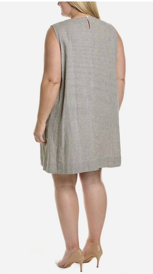 Eileen Fisher - Organic Linen Pinstripe Tunic Dress