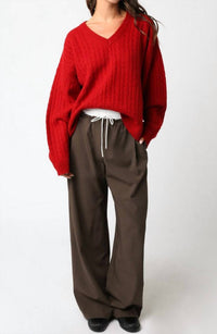 Olivaceous - Drawstring Track Pants