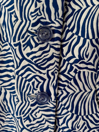 600 West Women's Tidal Wave Jacket in royal and white - women's shirt - alternate view
