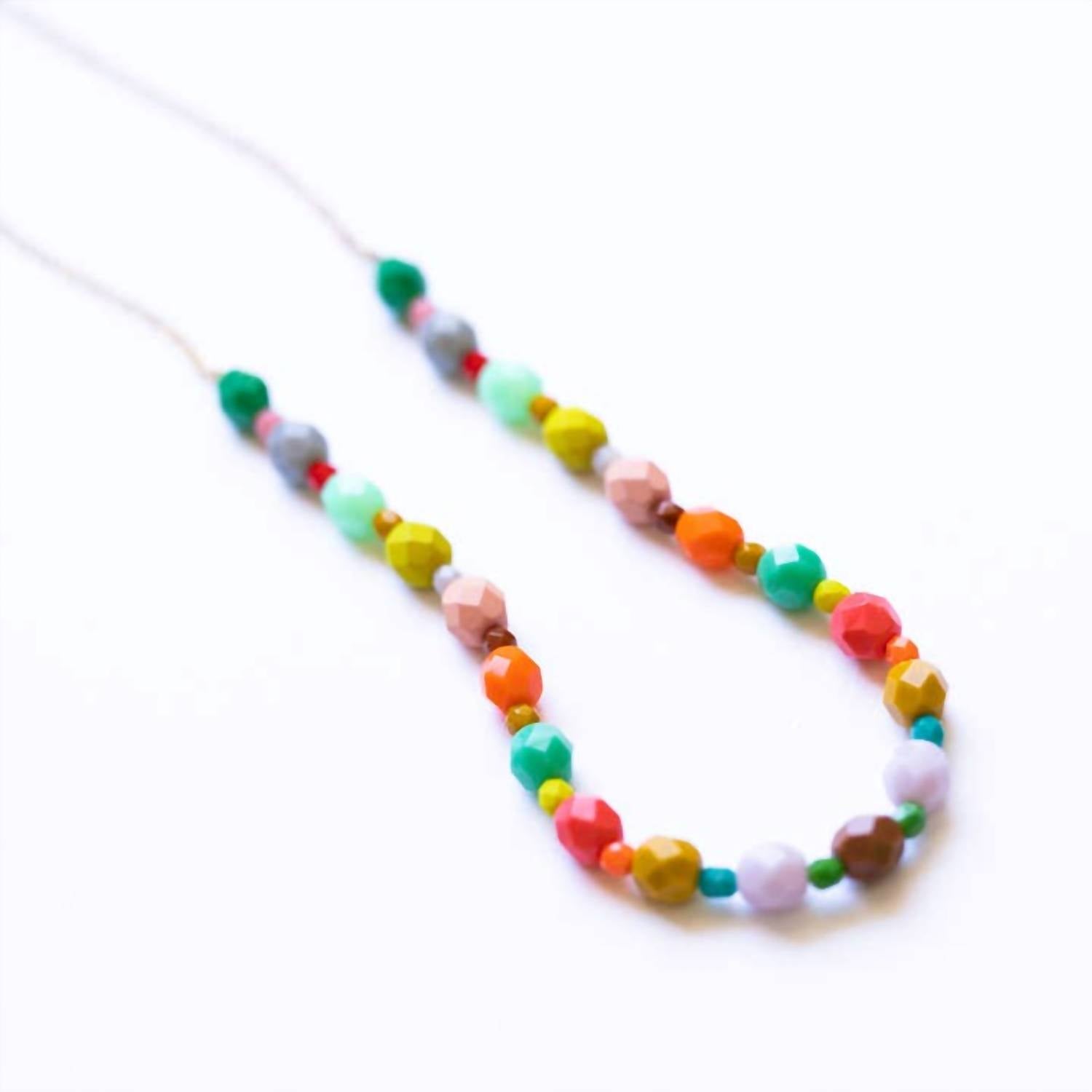 Sa Collective - Women's Colorful Beaded Statement Necklace