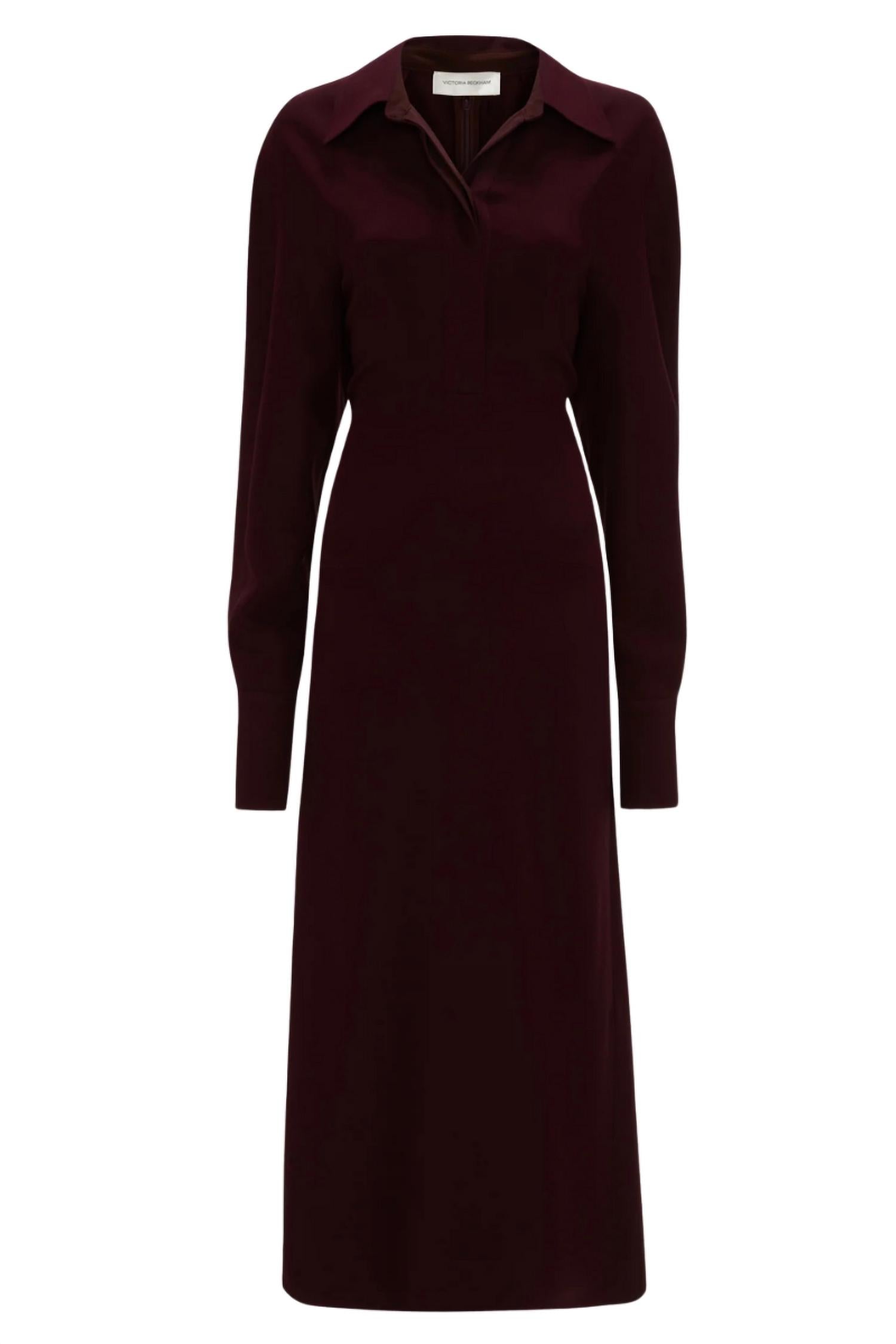 Victoria Beckham - Polo Collar Midi Dress