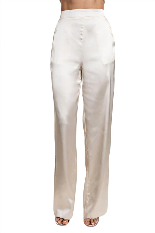 Cqbycq - Satin Wide Leg Pant