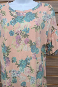 Mts - Women's Floral Tiered Ruffle Sleeve