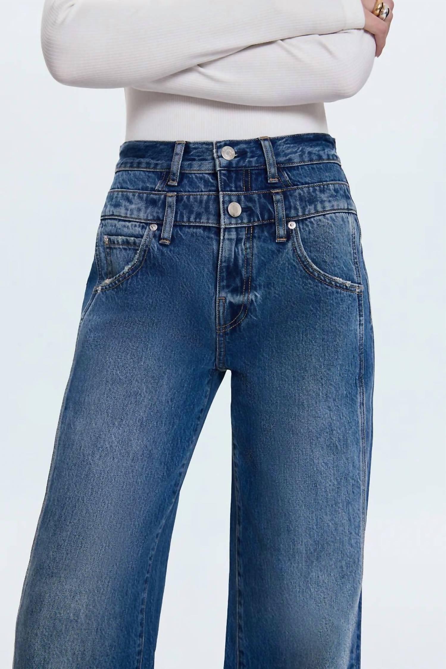 Pistola - Caleb High Rise Relaxed Stacked Waist Jeans