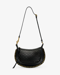 ISABEL MARANT Women's Oskan Moon Soft Leather Shoulder Bag in black - women's bag - alternate view