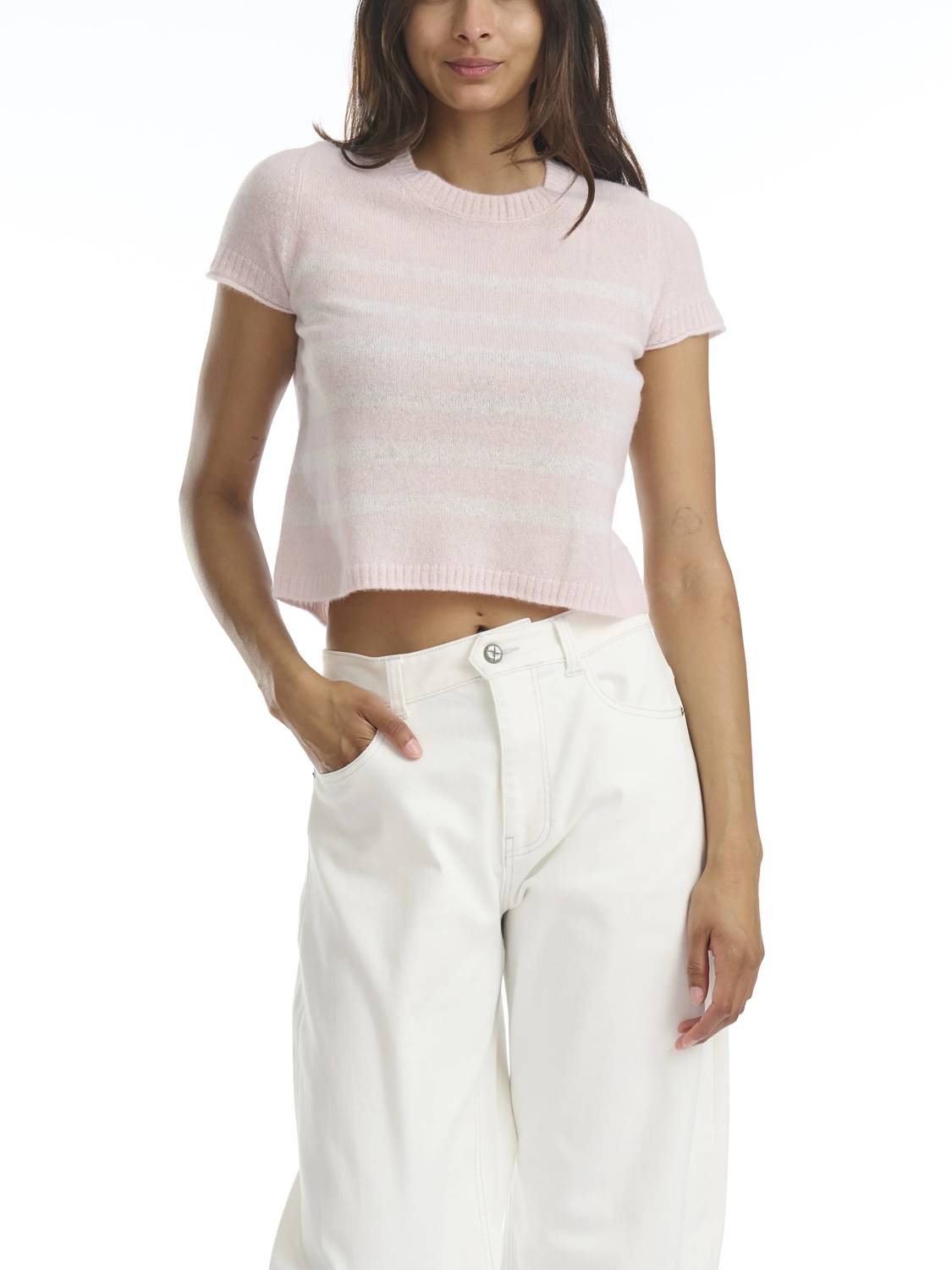 Splendid - Emerson Stripe Short Sleeve Sweater
