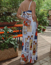 Ooh Fashion - Open Back Maxi Dress