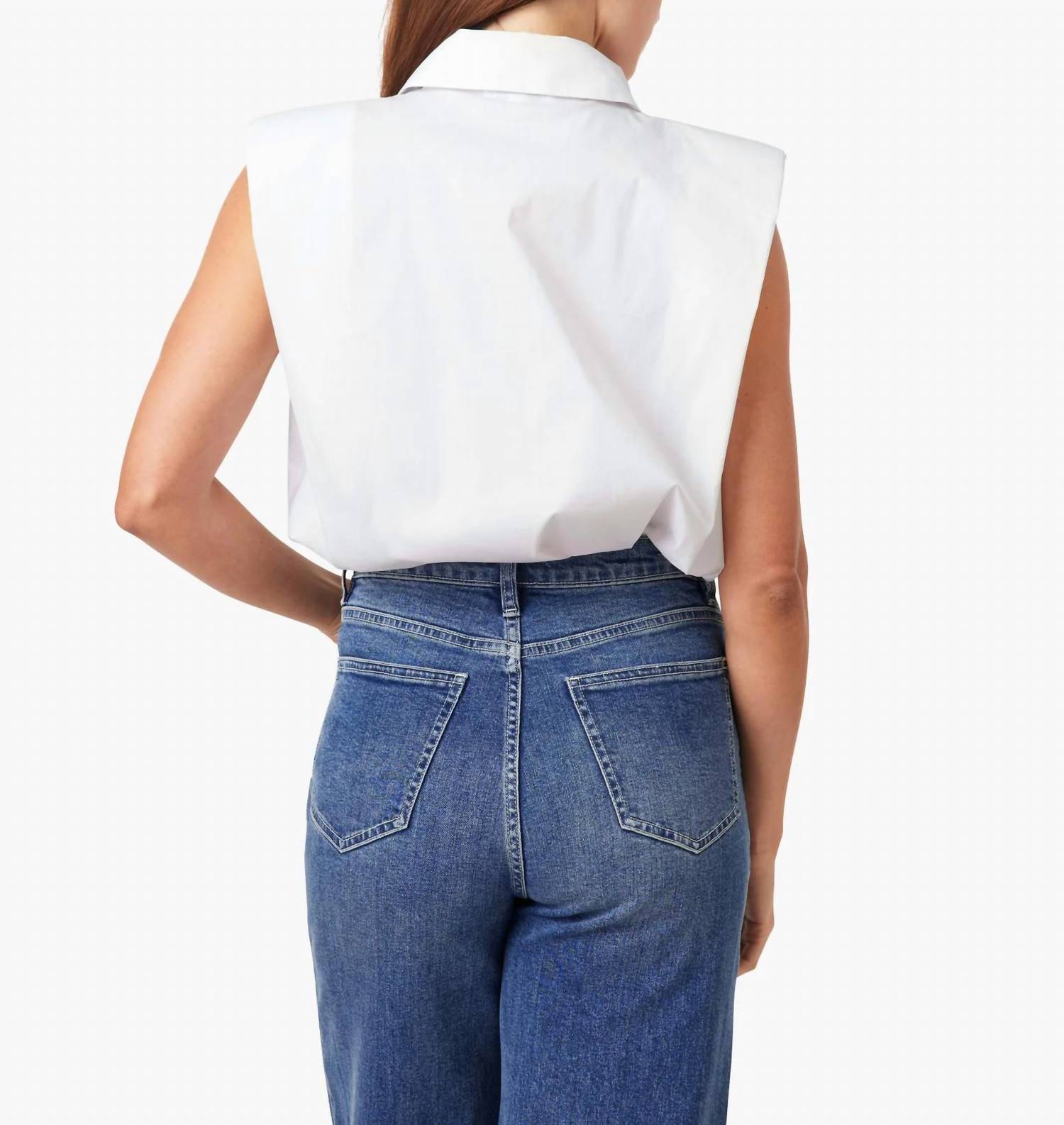 Habitual - Sleeveless Shoulder Pad Shirt