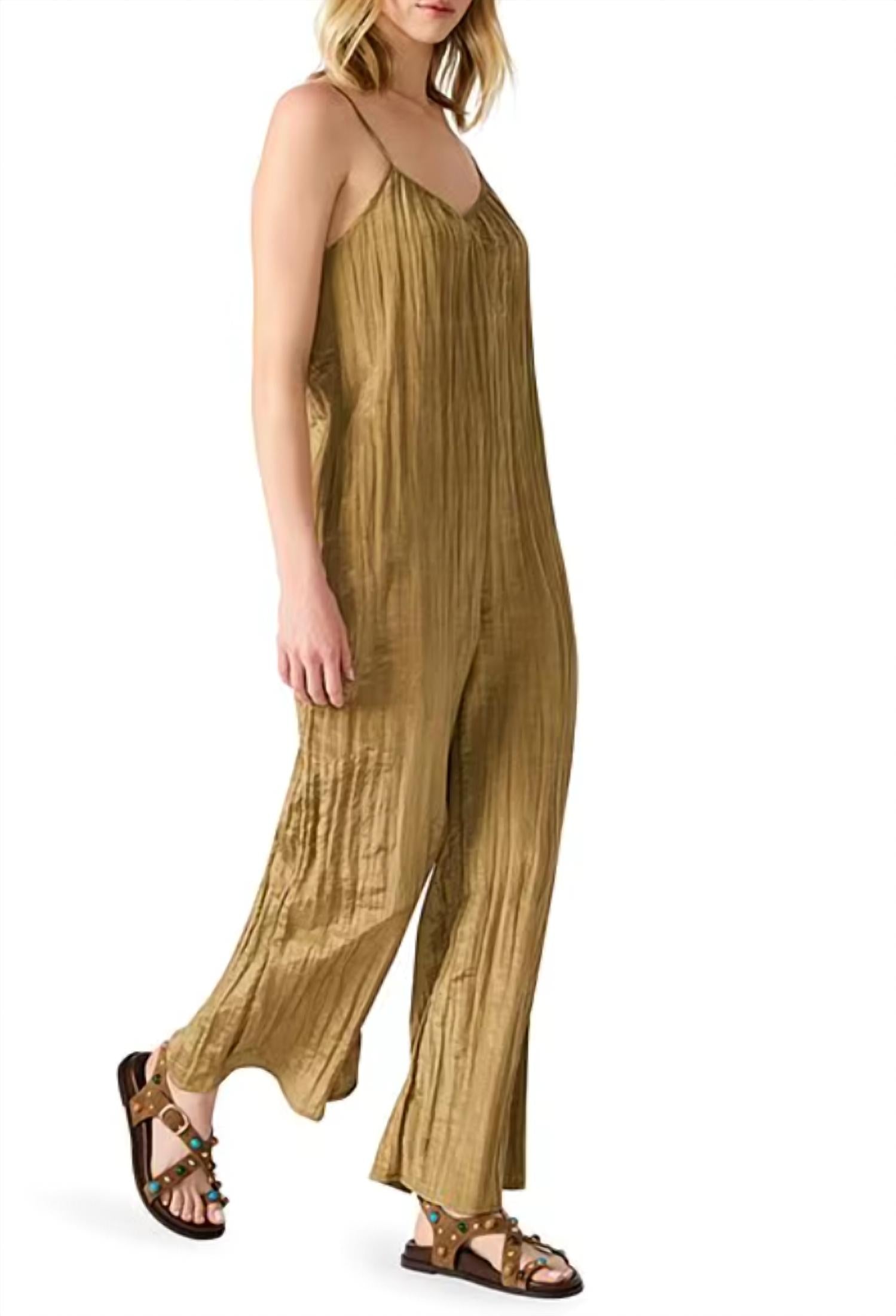 STEVE MADDEN Faithful Still Jumpsuit in deep olive - women's pants - alternate view
