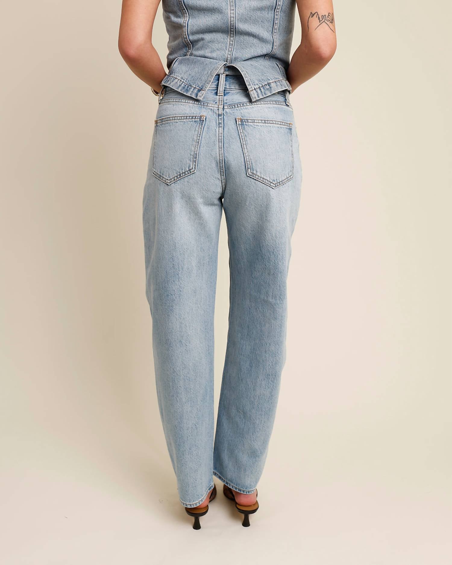Pistola - Wes High Rise Barrel Jean