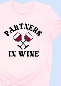 Fedia - Women's Partners In Wine Graphic T-shirt