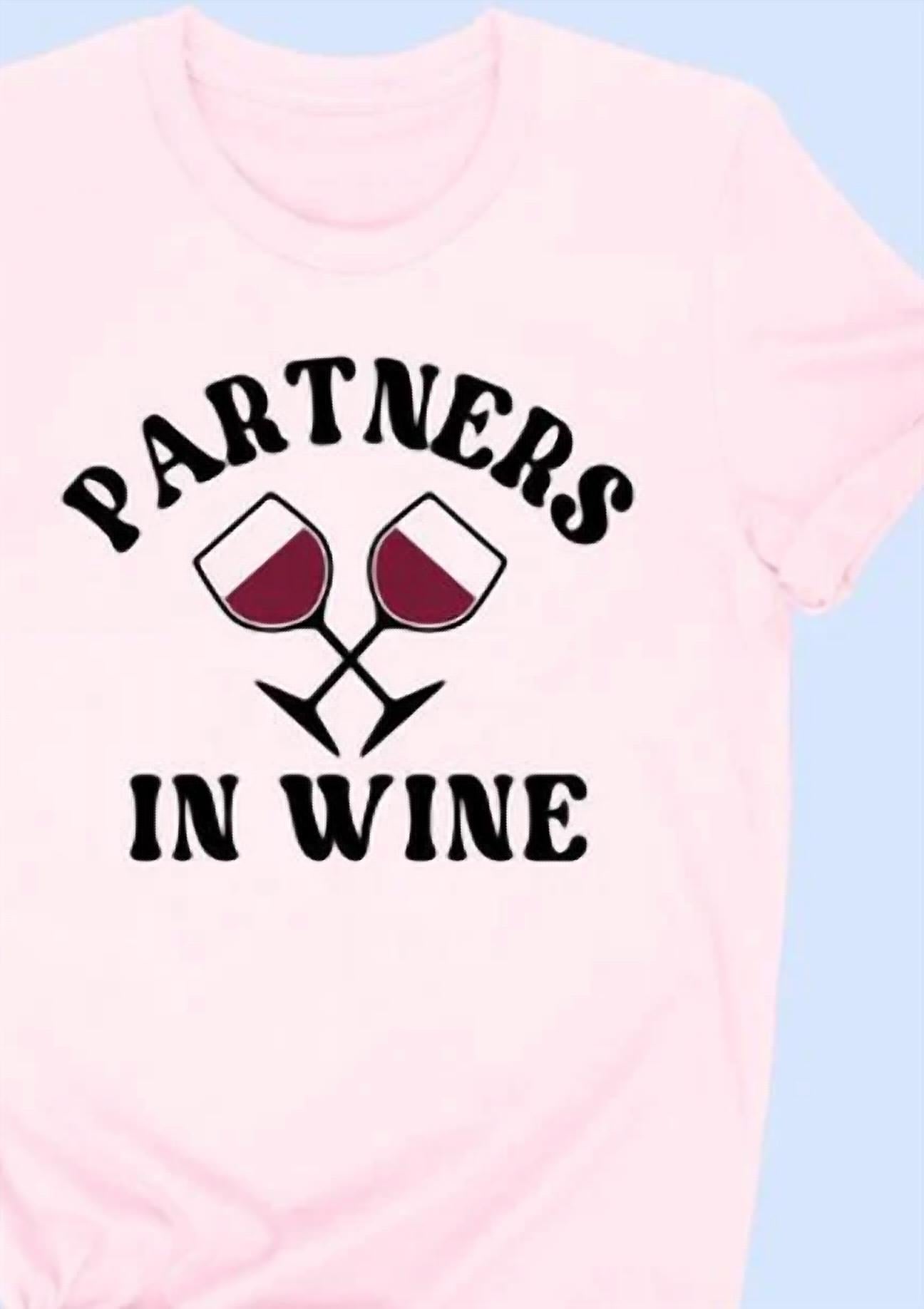 Fedia - Women's Partners In Wine Graphic T-shirt