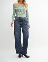Just Black Denim - Low Rise Baggy Slouch Jeans