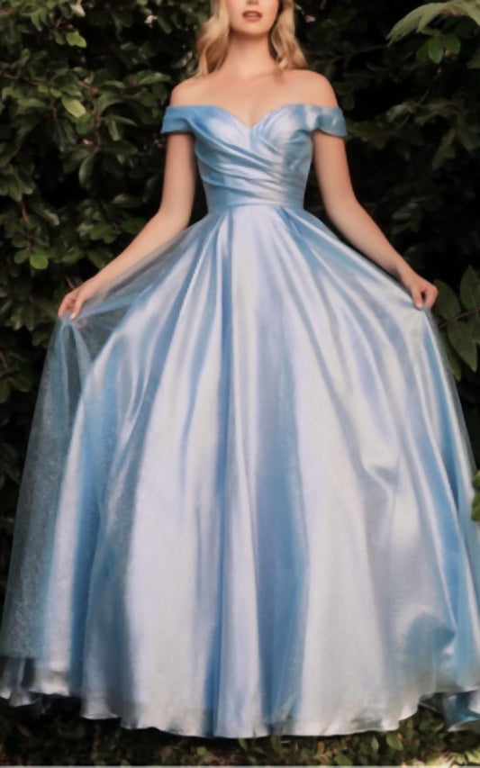 Cinderella Divine - Strapless Metallic Glitter Ballgown