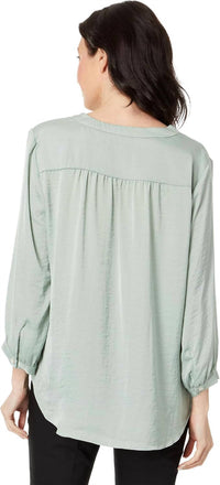 Vince Camuto - 3/4 Sleeve V-neck Rumple Blouse