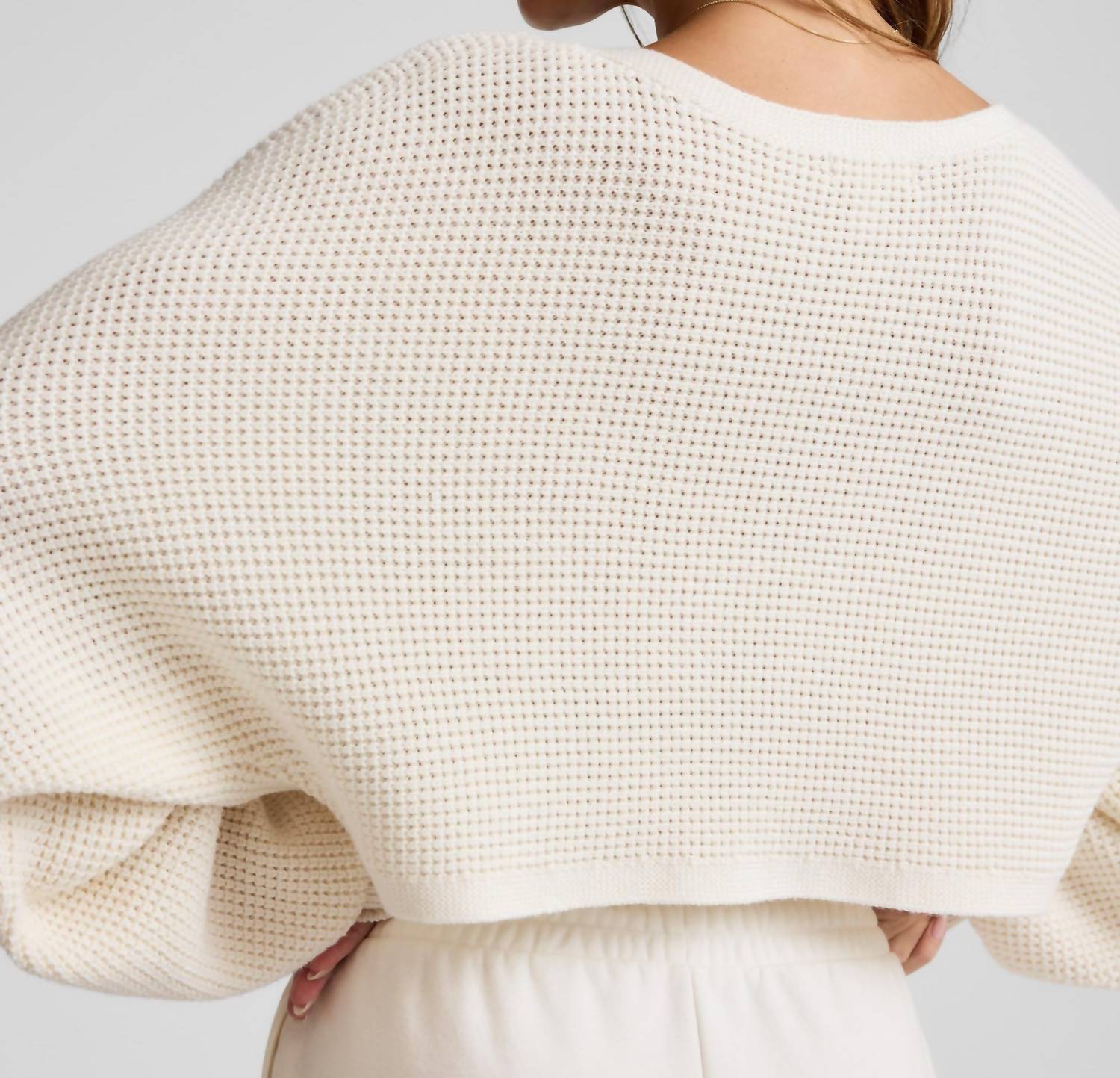 Beyond Yoga - Ready For Barre Cropped Sweater