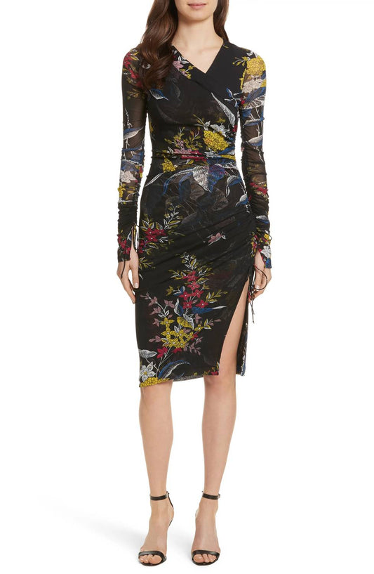 Diane Von Furstenberg - Ruched Floral Dress