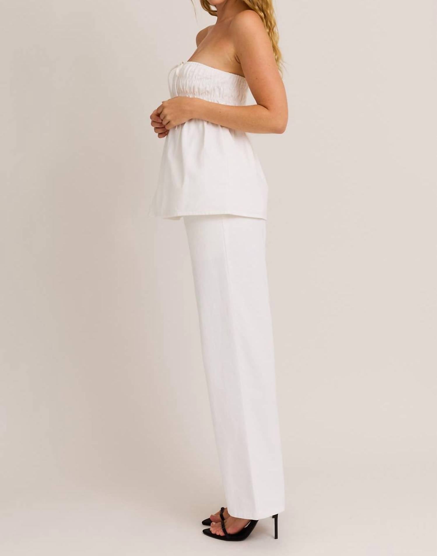 Le Lis - Charlotte Bow Front Babydoll Top