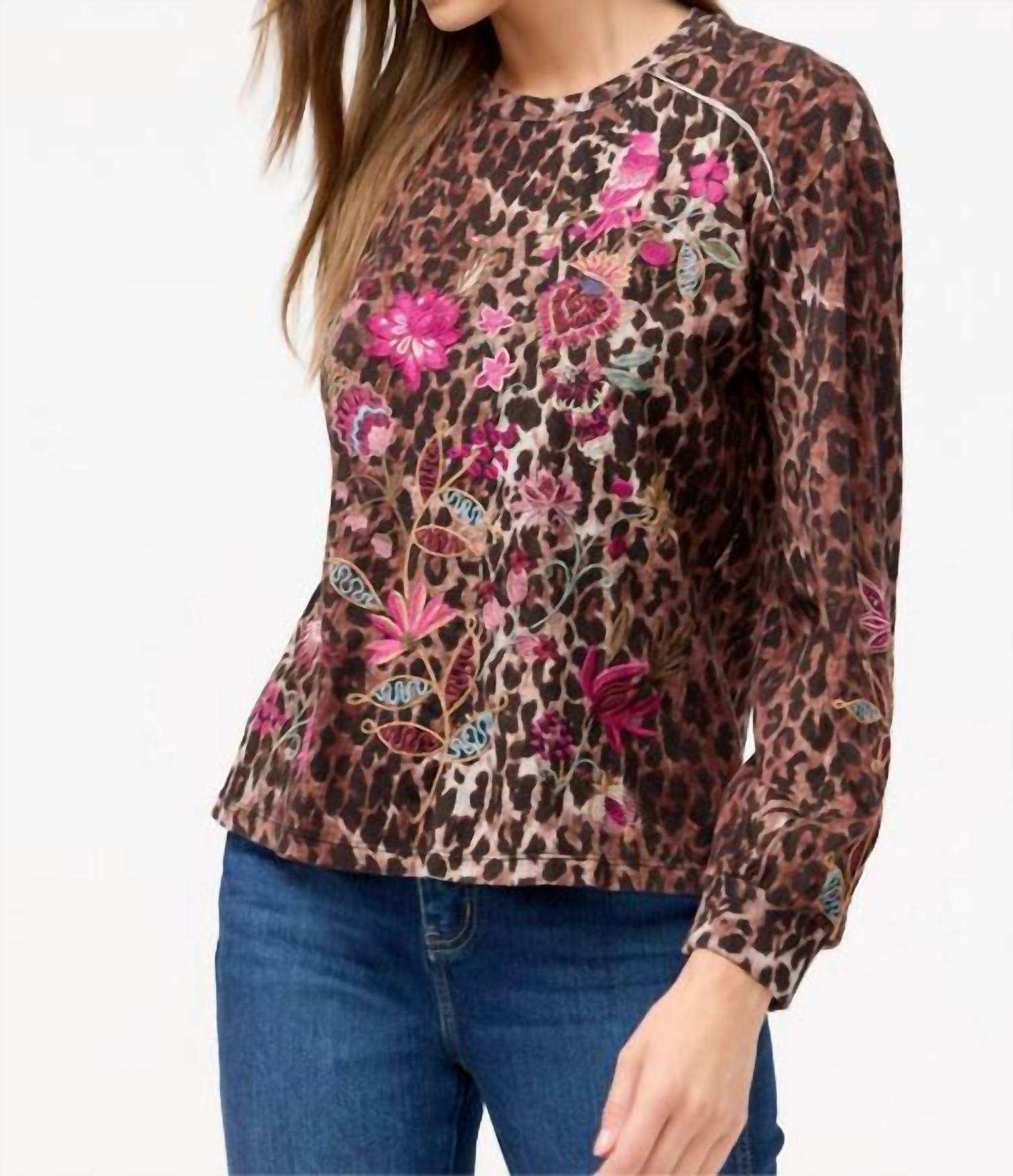Johnny Was - PENELLOPE SEAMED SLEEVE T‑SHIRT