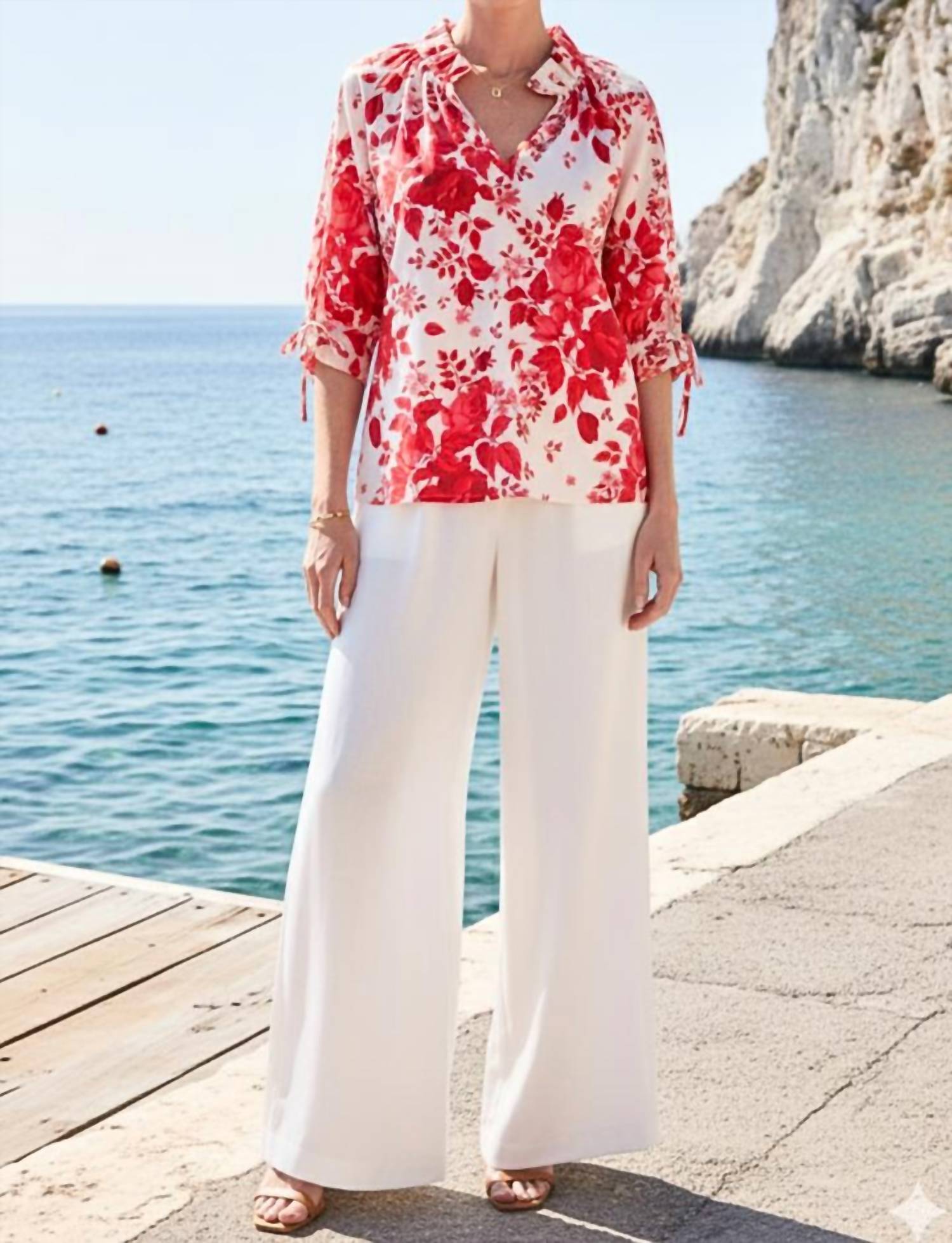 Sofia Collections - Eloise Ruffle Blouse