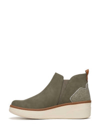 BLOWFISH Women's Charming Wedge Ankle Boots in olive - women's shoe - detail view