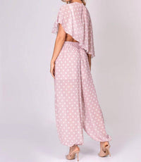 Little Secret Of Mine - Polka Dot 2-piece Pants Set