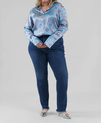 Catherine Gee - Daria French Cuff Silk Blouse - Plus