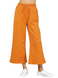 See And Be Seen - Textured Cropped Wide Pants