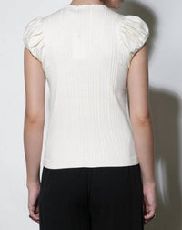 Greylin - Austen Puff Cap Sleeve Rib Knit Top