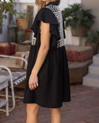 Voy - Ruffle Sleeve Dress