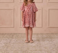 NORALEE Nina Dress in lipstick hearts - kids' dress