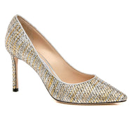 Jimmy Choo - Women's Romy 85 Woven Metallic Pumps