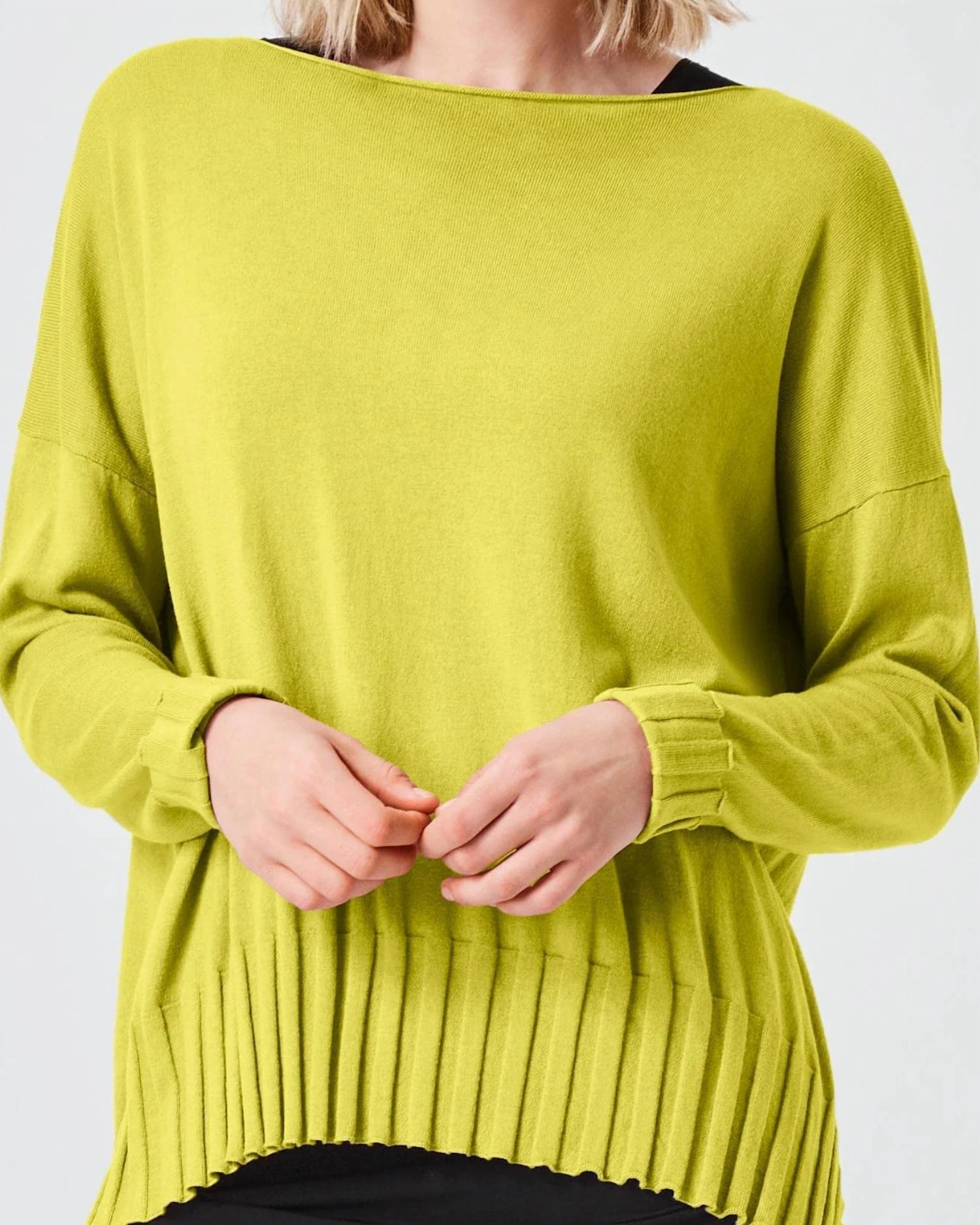 Planet By Lauren G. - Ribbed Boatneck Top