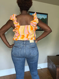 Fate - Celine Ruffle Shoulder Top