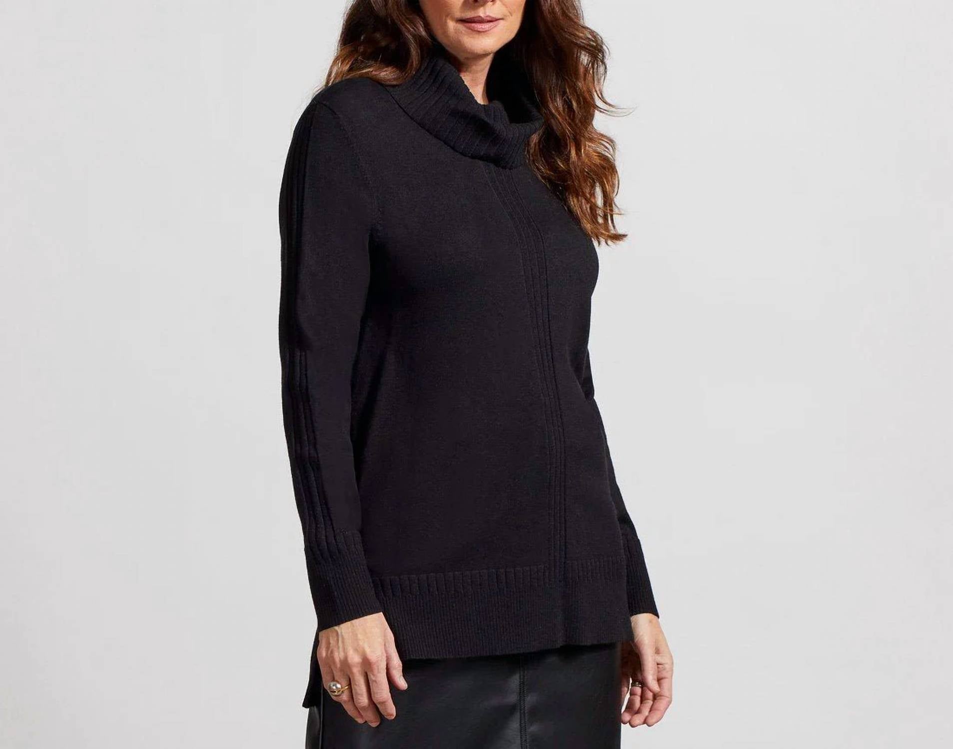 Tribal - Long Sleeve Cowl Neck Sweater