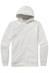 The Normal Brand Puremeso Essential Long Sleeve Hoodie in stone - men's shirt - alternate view