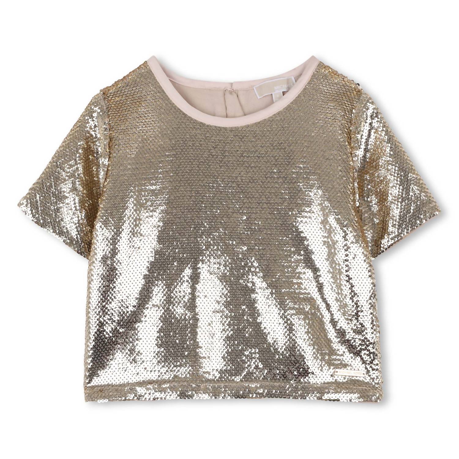 Michael Kors - Girl's Sequins Short Sleeve Top