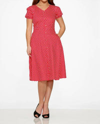 Orchid Bloom - Dolly Dotty Swing Dress