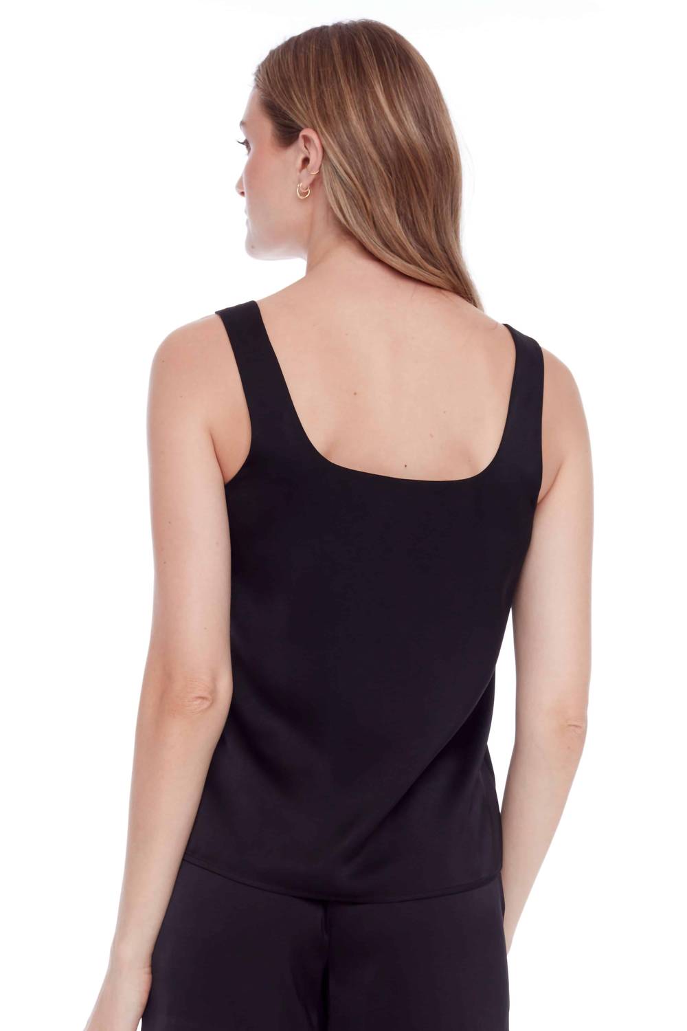 I Love Tyler Madison - Rosalie Solid Satin Tank Top