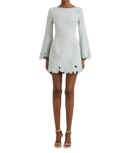 Oscar De La Renta - Tweed Long Sleeve Dress